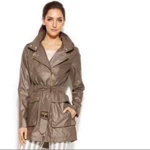 BGBGeneration Asymmetrical Zip HighLow Trench Coat